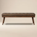 Leather Bench | Cocoa Brown