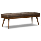 Leather Bench | Cocoa Brown
