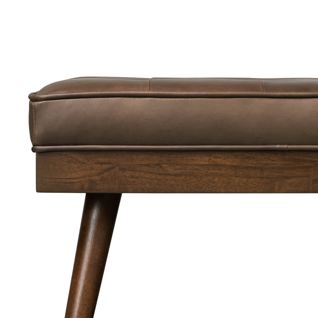 Leather Bench | Cocoa Brown