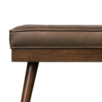 Leather Bench | Cocoa Brown