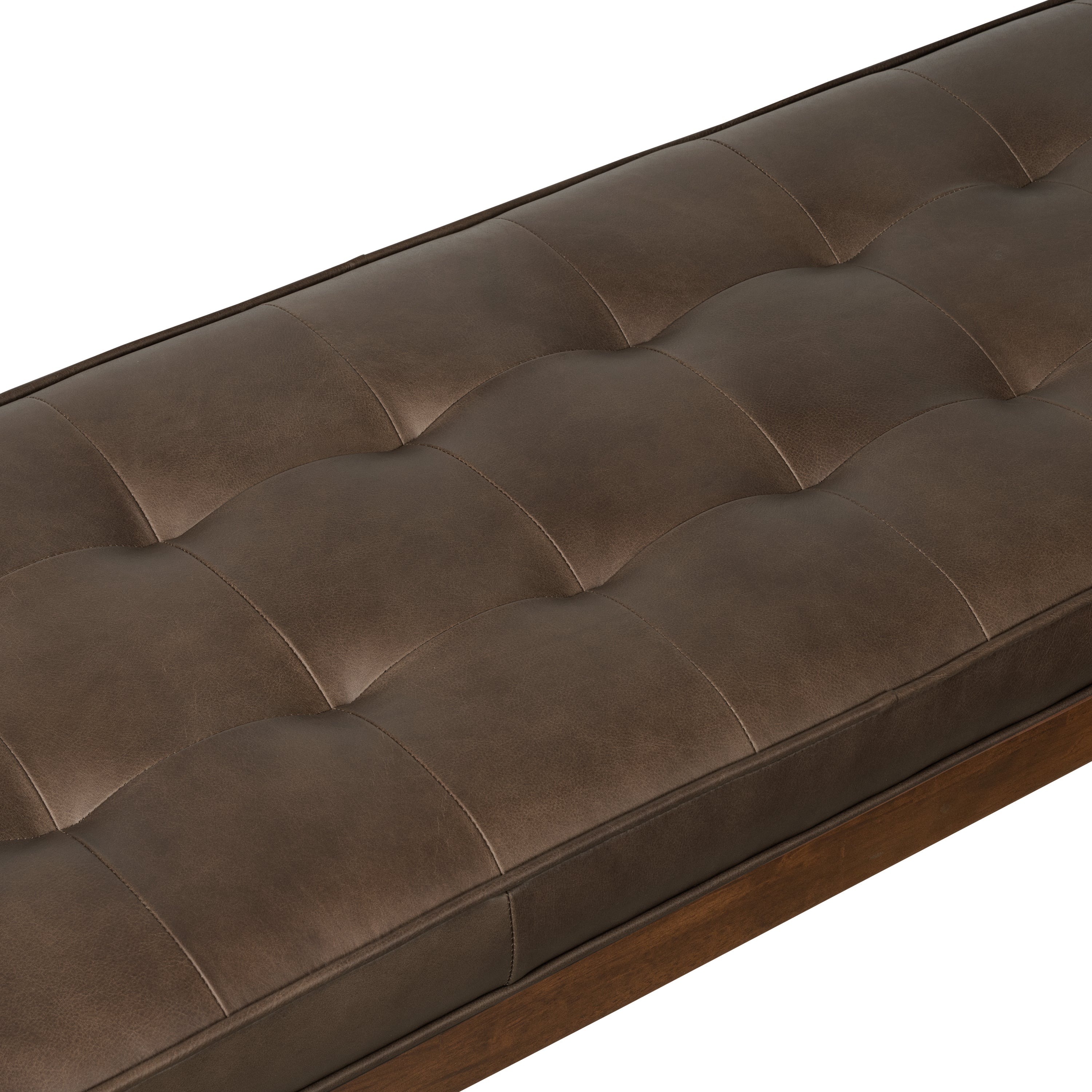 Leather Bench | Cocoa Brown