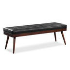 Leather Bench | Onyx Black