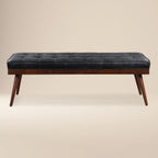 Leather Bench | Onyx Black