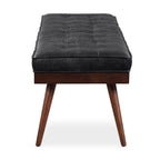 Leather Bench | Onyx Black