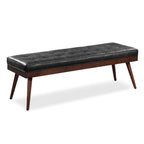 Leather Bench | Onyx Black