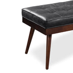 Leather Bench | Onyx Black