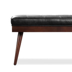 Leather Bench | Onyx Black