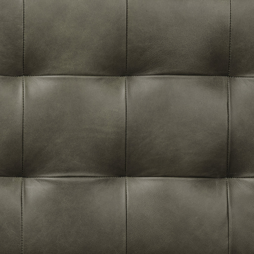 Leather Bench | Olivine Green