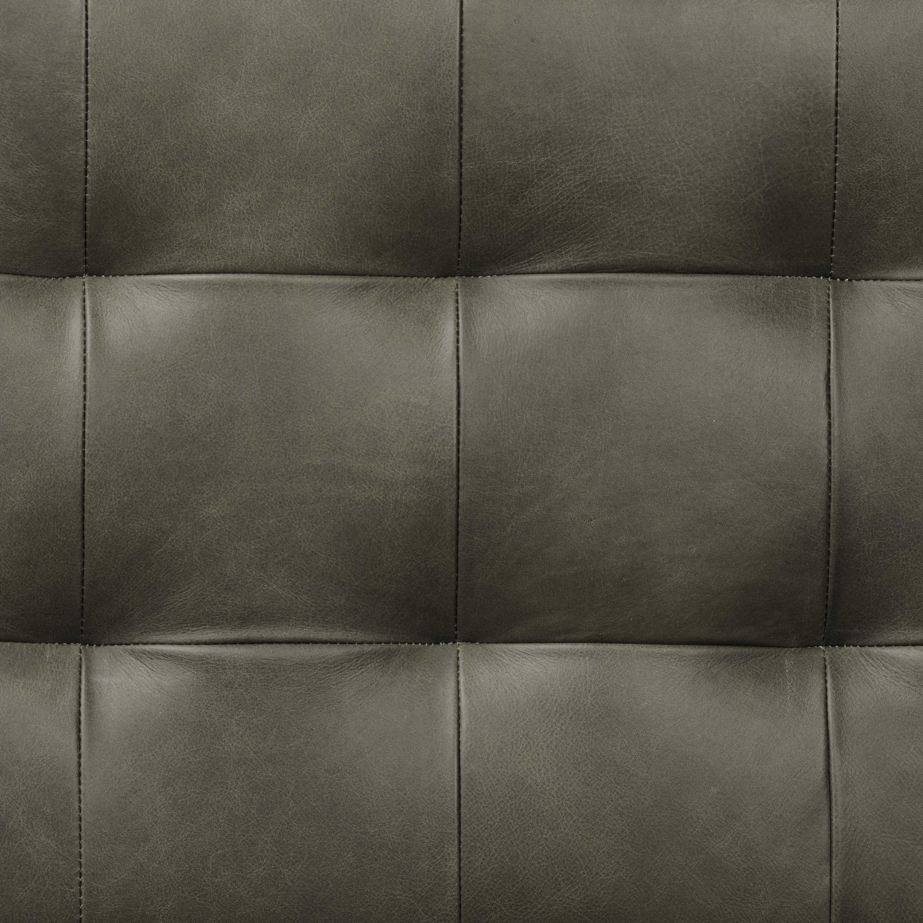 Leather Bench | Olivine Green