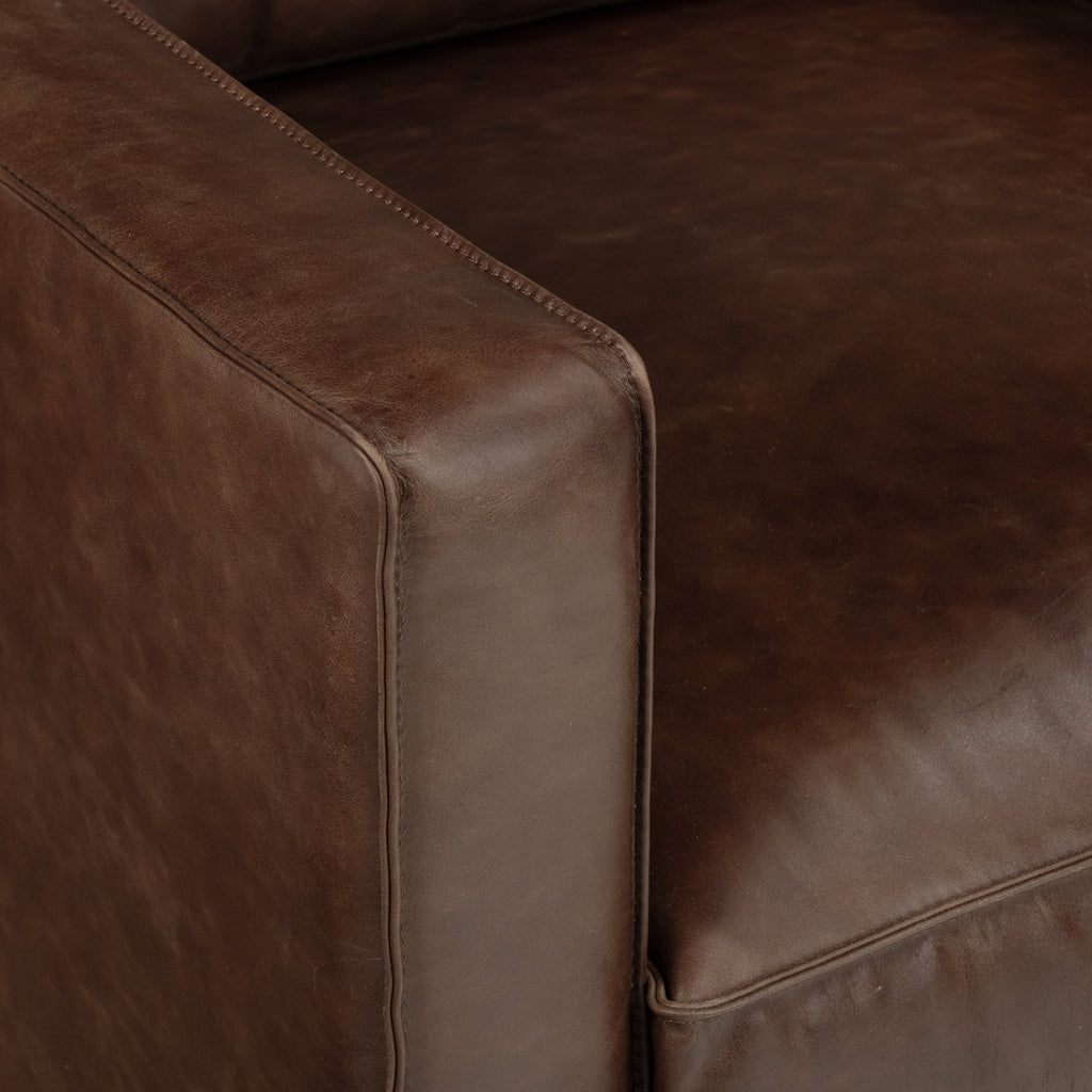 Leather Lounge Chair | Chocolate Brown