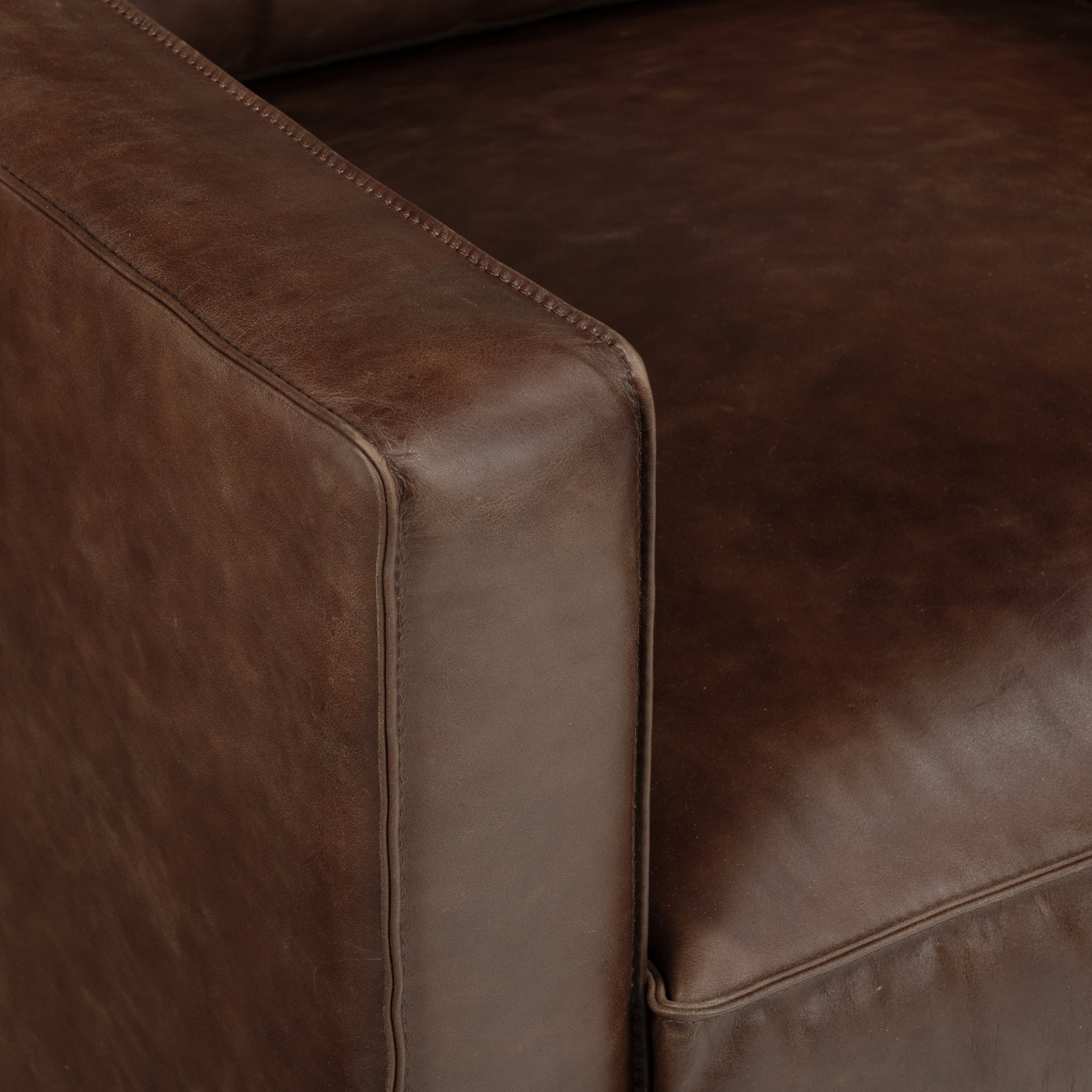 Leather Lounge Chair | Chocolate Brown