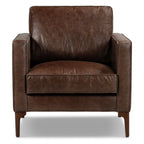 Leather Lounge Chair | Chocolate Brown