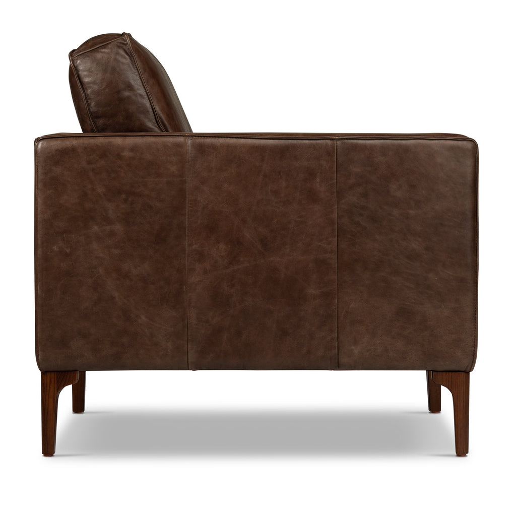 Leather Lounge Chair | Chocolate Brown