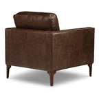 Leather Lounge Chair | Chocolate Brown