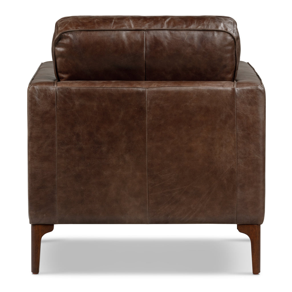 Leather Lounge Chair | Chocolate Brown