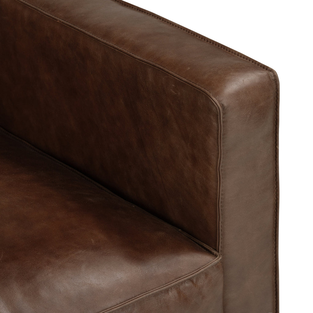 Leather Lounge Chair | Chocolate Brown