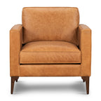 Leather Lounge Chair | Cognac Tan