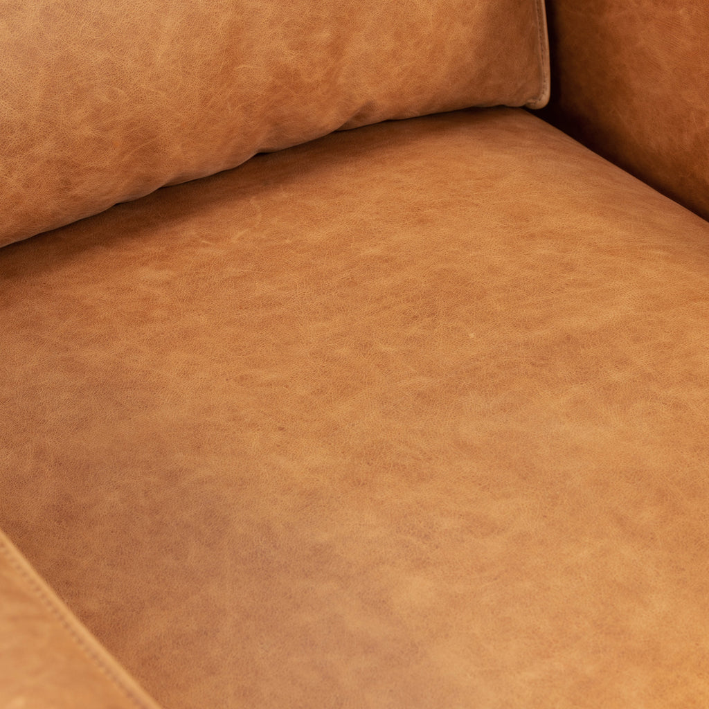 Leather Lounge Chair | Cognac Tan
