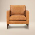 Leather Lounge Chair | Cognac Tan