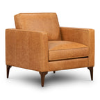 Leather Lounge Chair | Cognac Tan