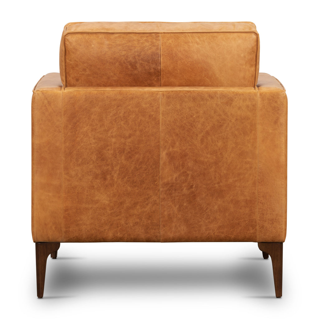 Leather Lounge Chair | Cognac Tan