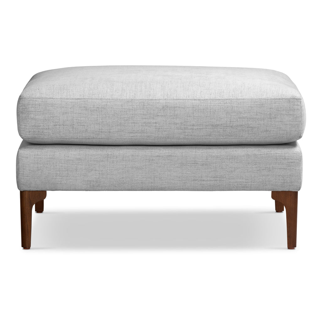 Fabric Ottoman | Seashell Grey