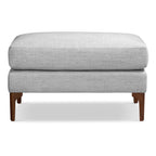 Fabric Ottoman | Seashell Grey