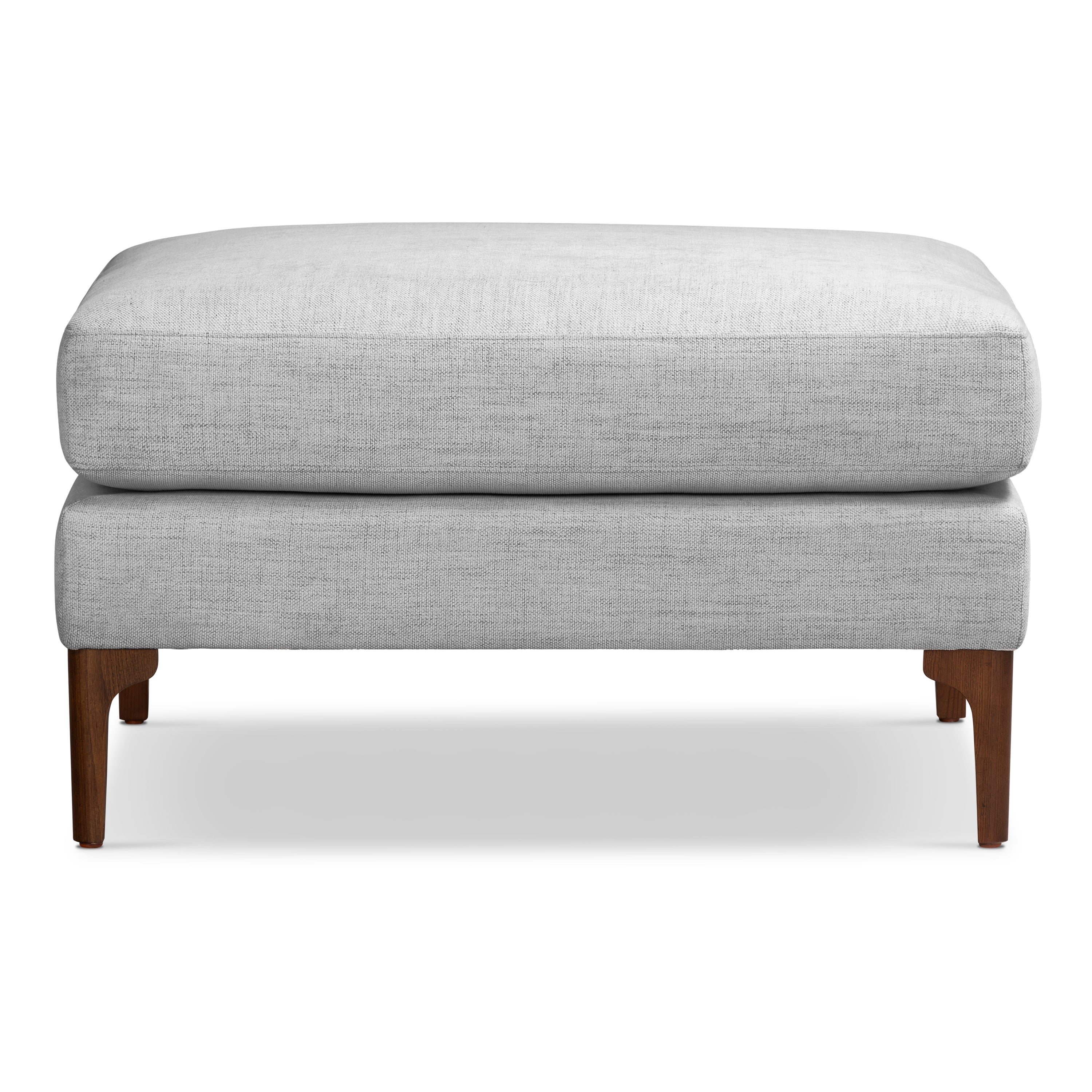 Fabric Ottoman | Seashell Grey