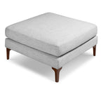 Fabric Ottoman | Seashell Grey
