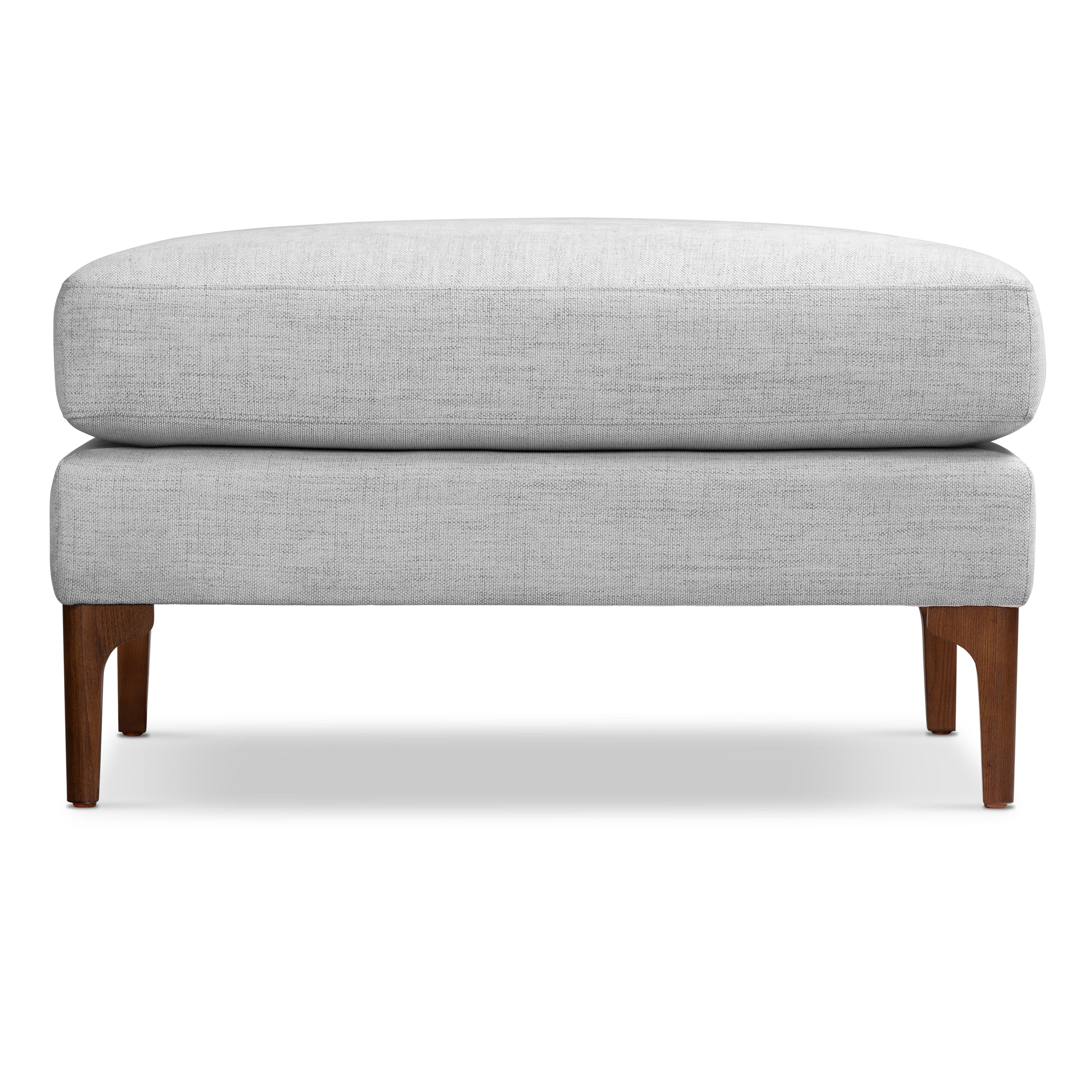 Fabric Ottoman | Seashell Grey