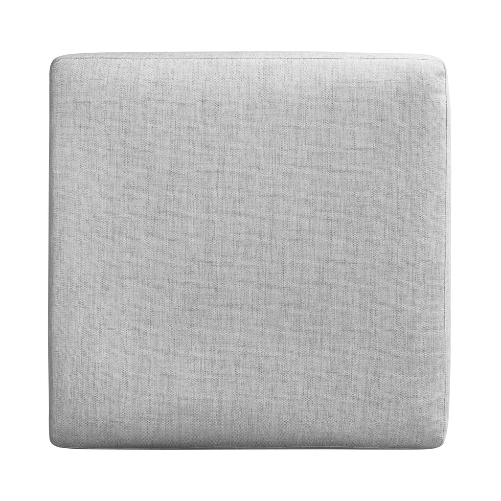Fabric Ottoman | Seashell Grey