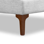Fabric Ottoman | Seashell Grey