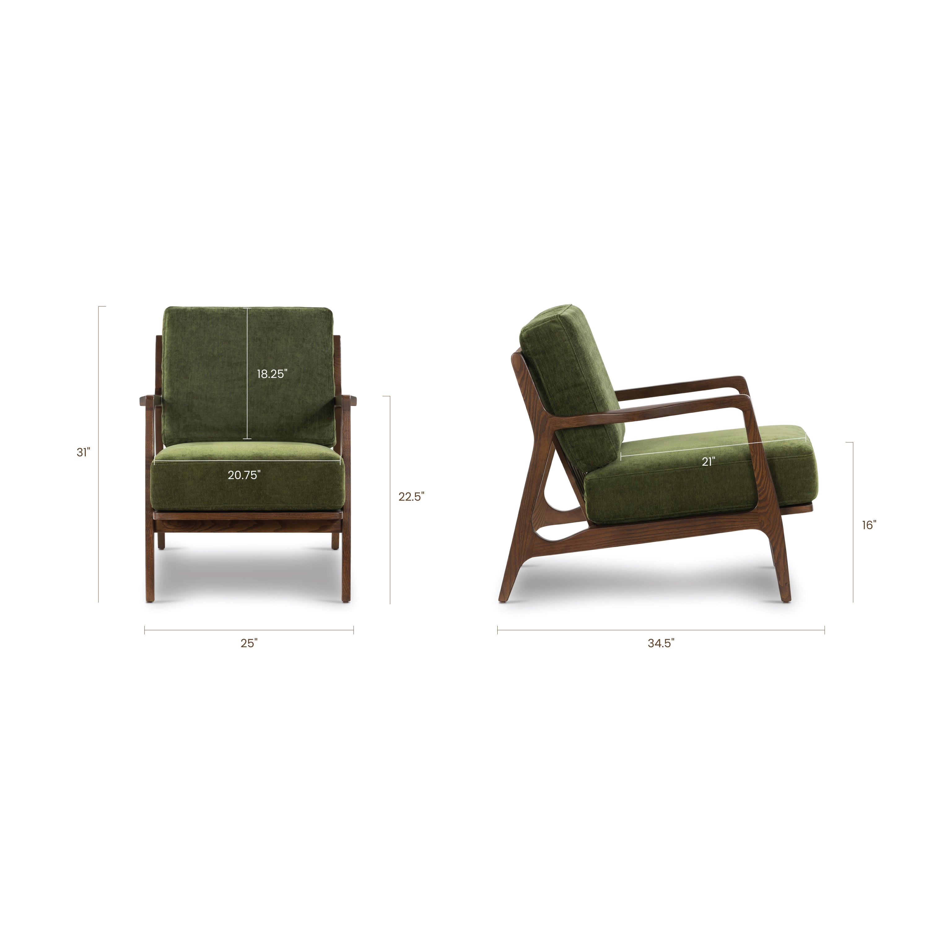 Lounge Chair | Distressed Green
