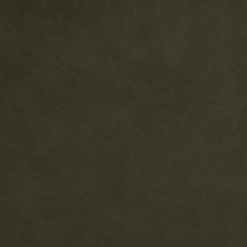 Leather Storage Ottoman | Olivine Green