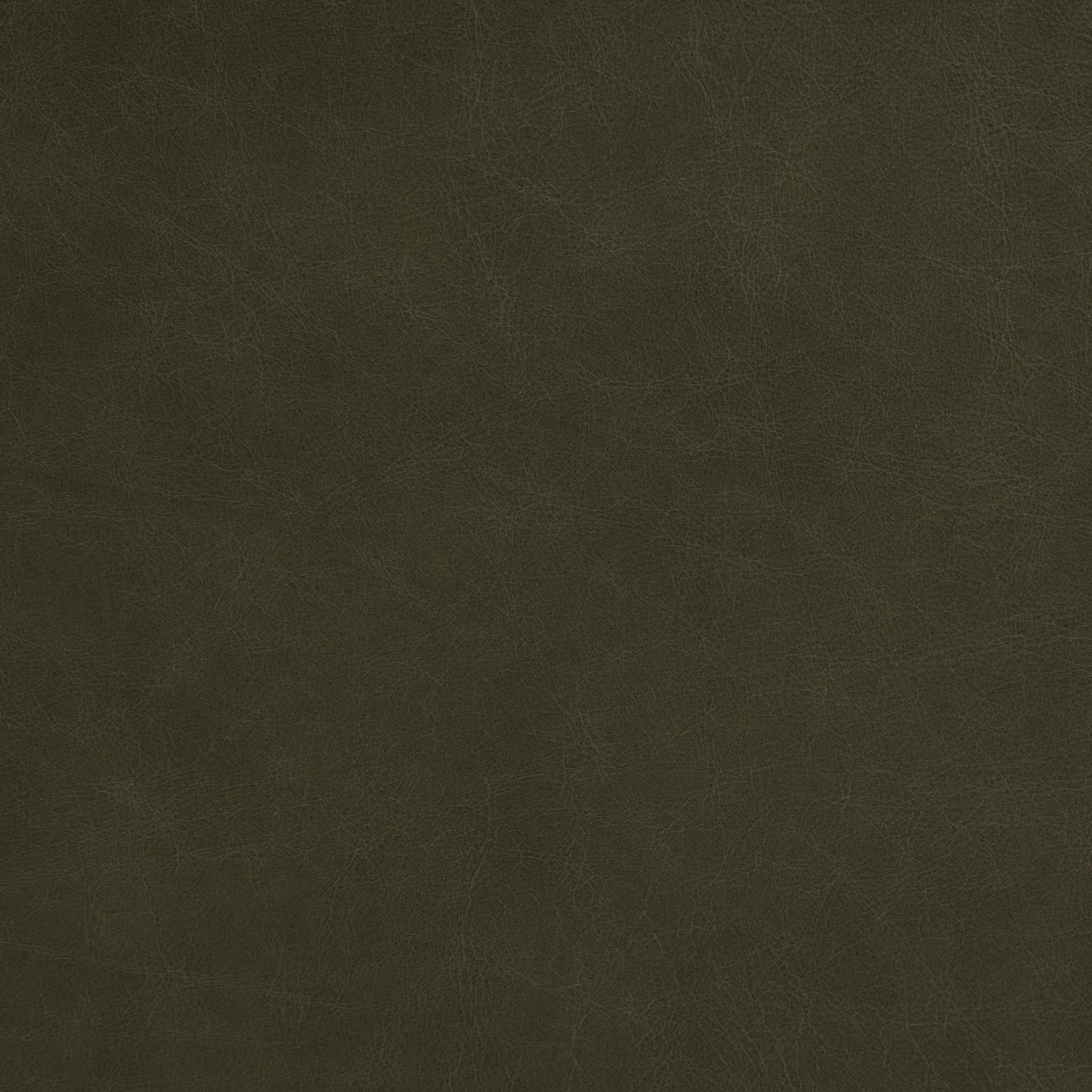 Leather Storage Ottoman | Olivine Green