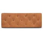 Leather Storage Ottoman | Cognac Tan