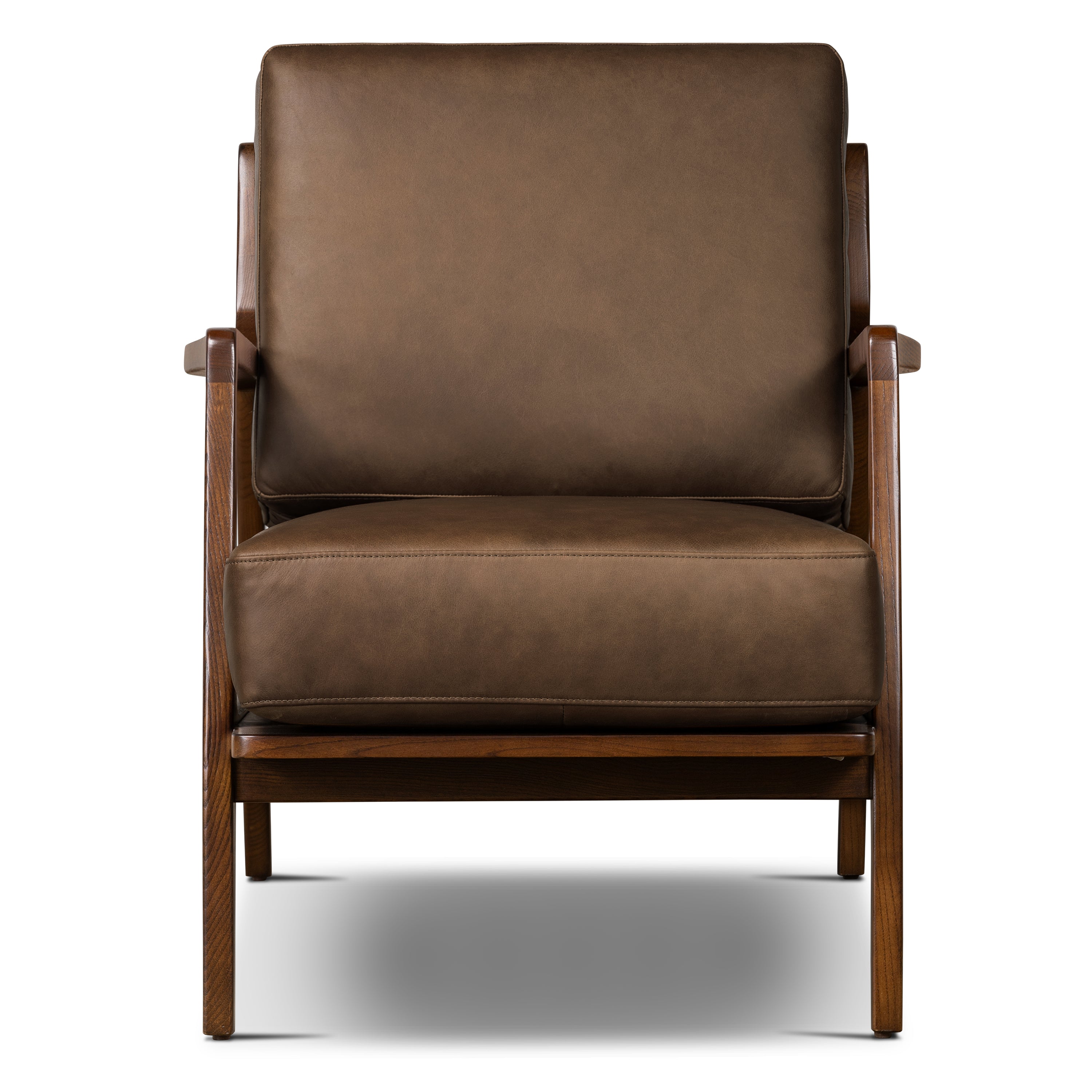 Leather Lounge Chair | Cocoa Brown