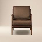 Leather Lounge Chair | Cocoa Brown