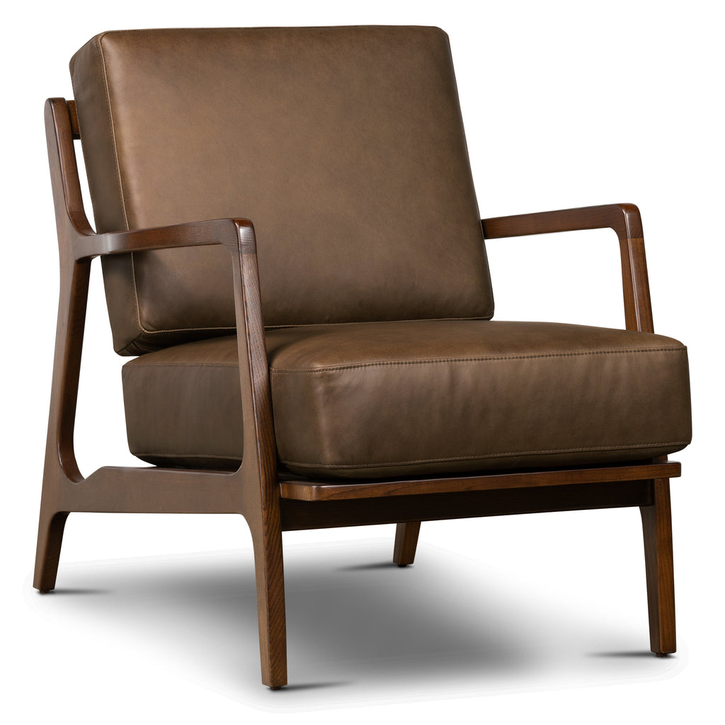 Leather Lounge Chair | Cocoa Brown
