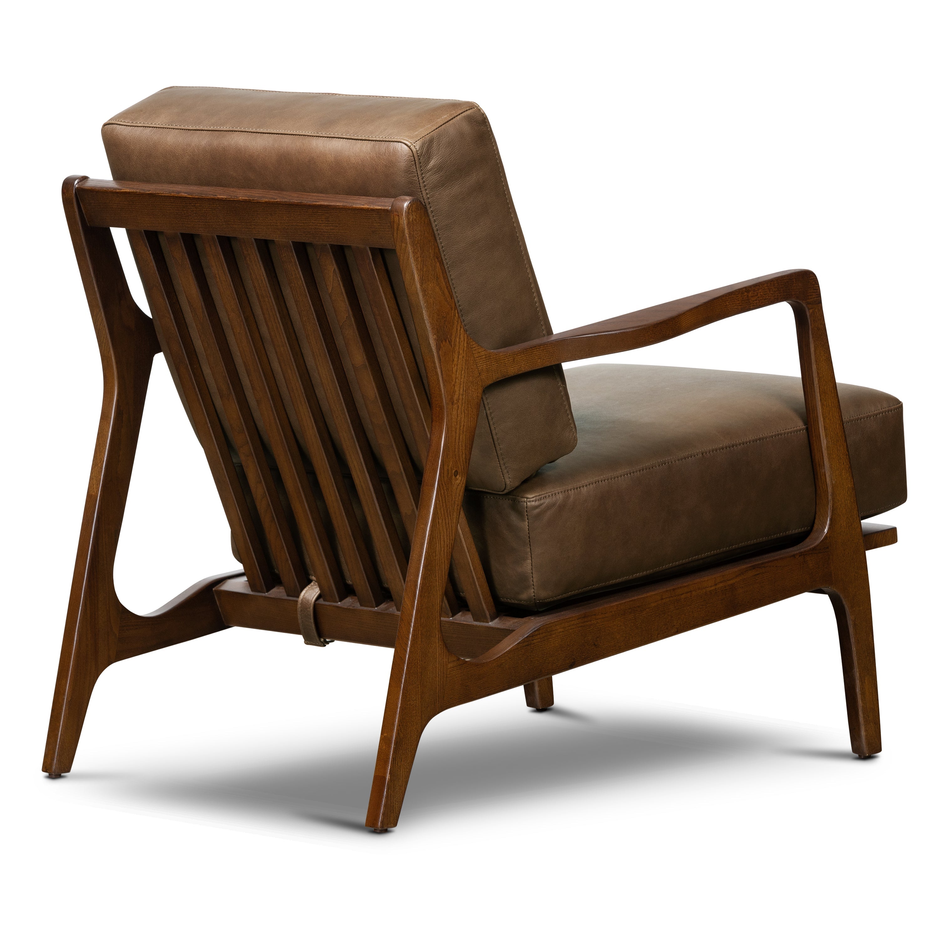 Leather Lounge Chair | Cocoa Brown