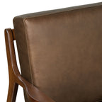 Leather Lounge Chair | Cocoa Brown
