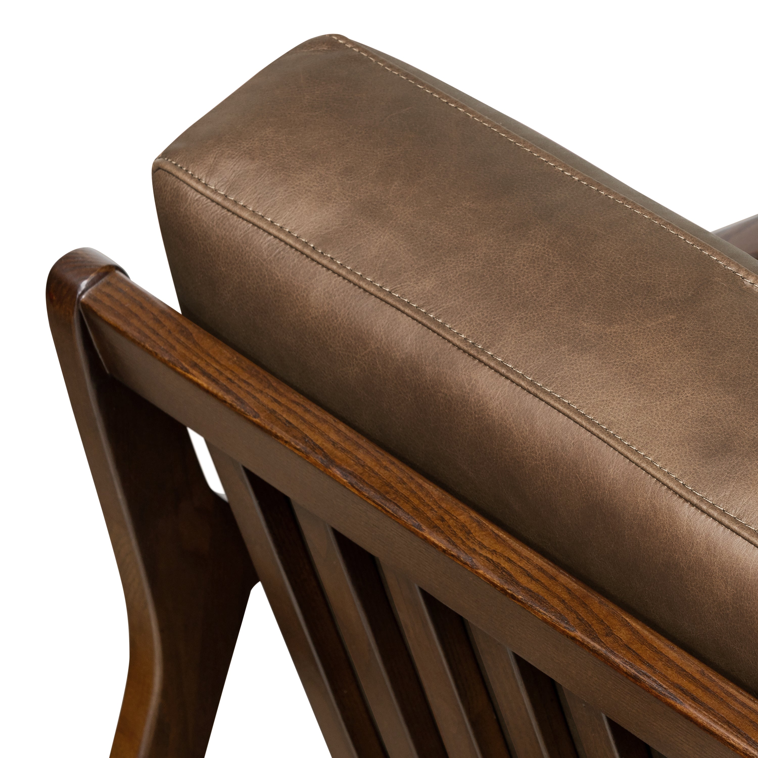 Leather Lounge Chair | Cocoa Brown