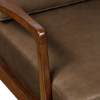 Leather Lounge Chair | Cocoa Brown