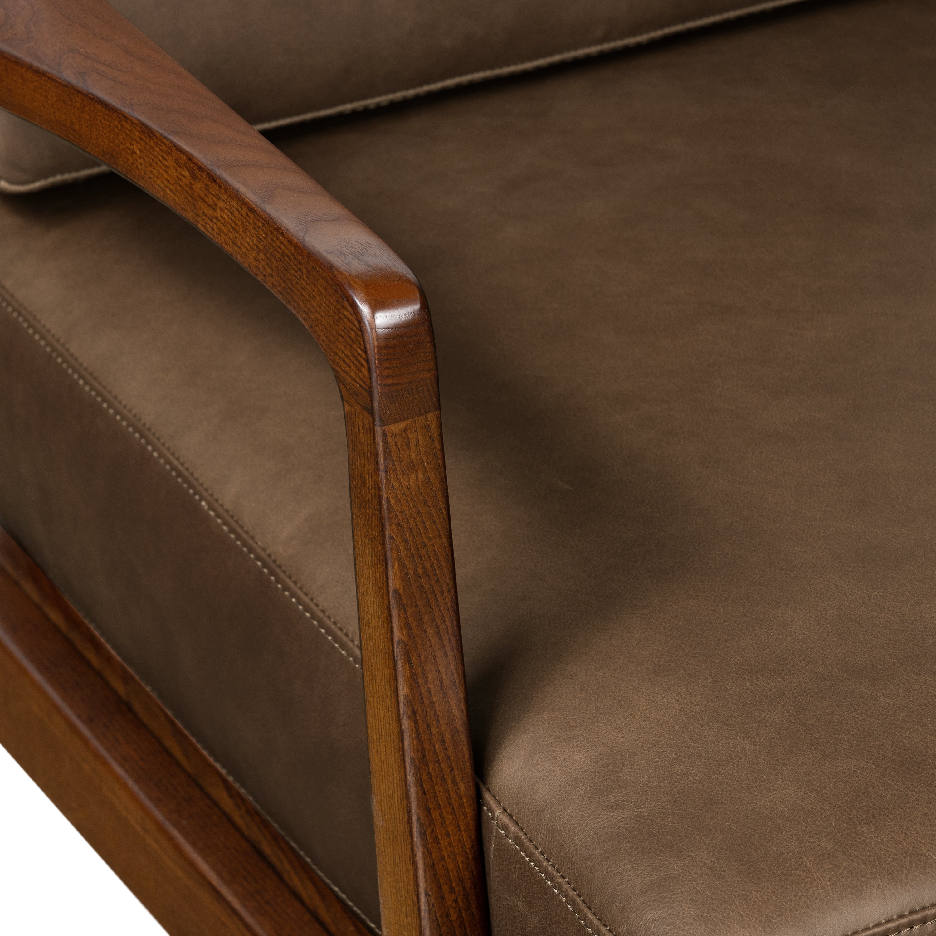 Leather Lounge Chair | Cocoa Brown