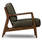 Leather Lounge Chair | Olivine Green