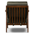 Leather Lounge Chair | Olivine Green