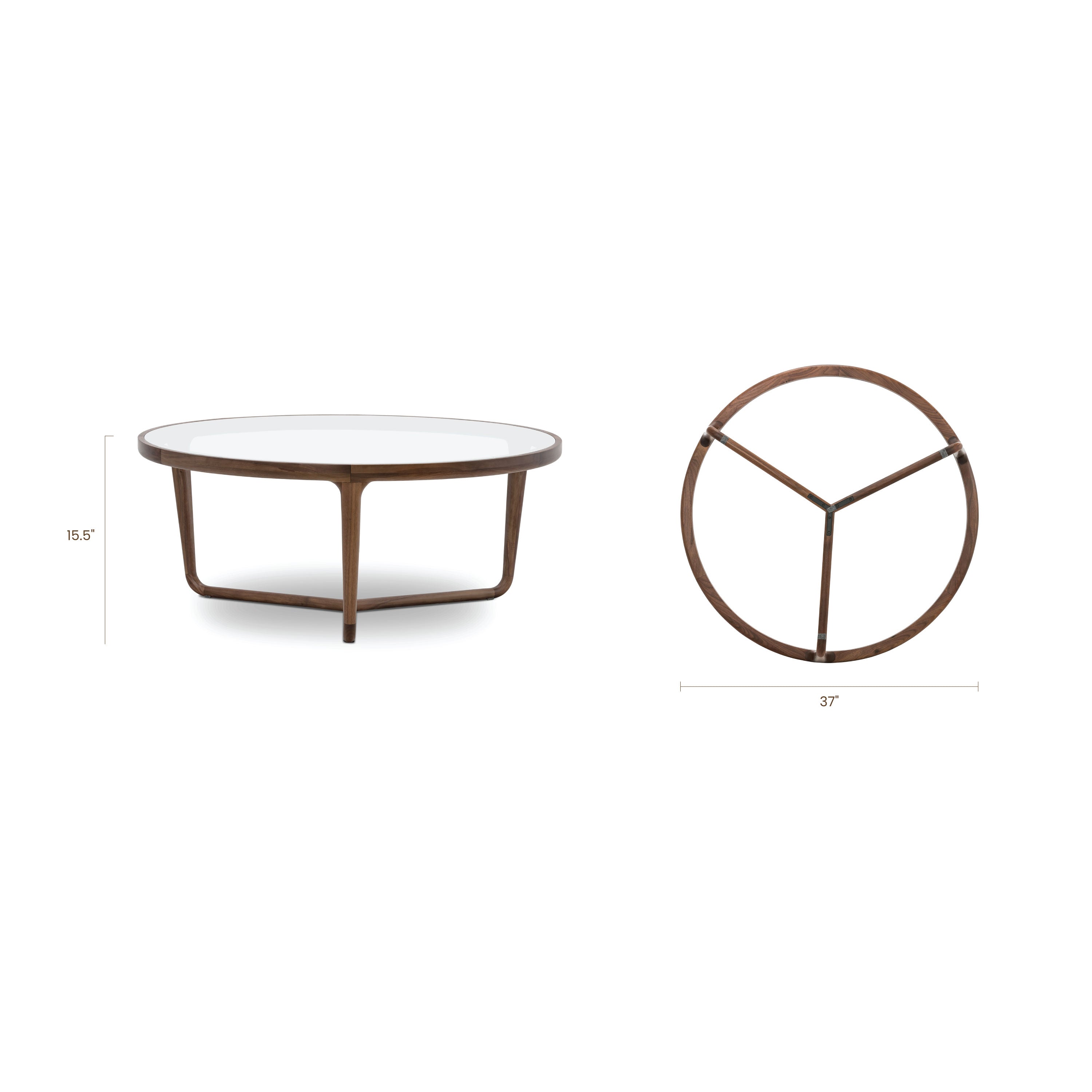 Round Coffee Table | Walnut