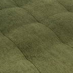 Velvet Ottoman | Distressed Green