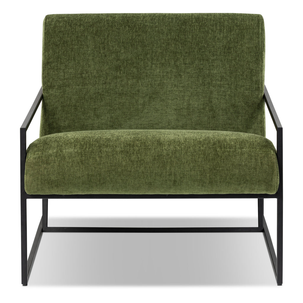 Fabric Lounge Chair | Distressed Green