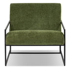 Fabric Lounge Chair | Distressed Green